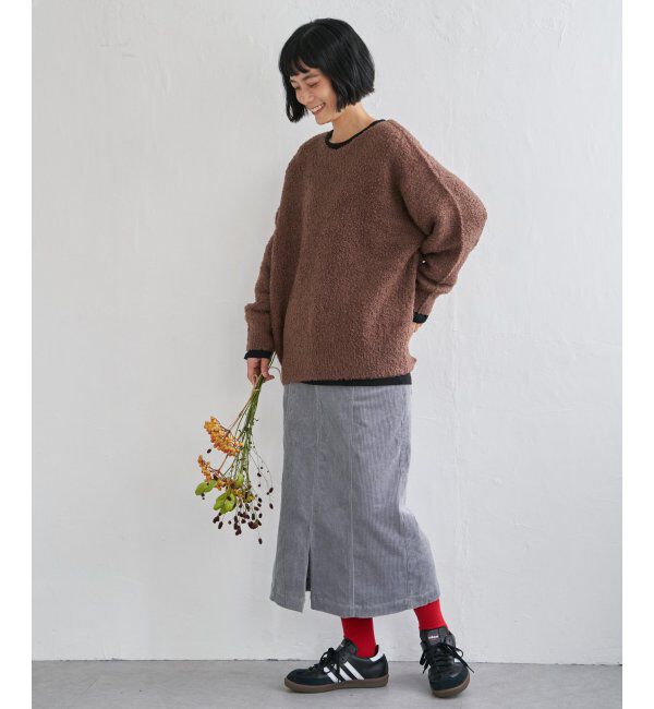 Lbc with Life「コーデュロイベイカーIラインスカート」|スカート|