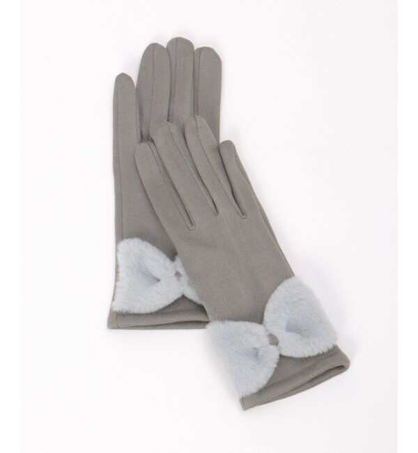 Lbc with Life「モコモコリボンツキグローブ」|手袋|