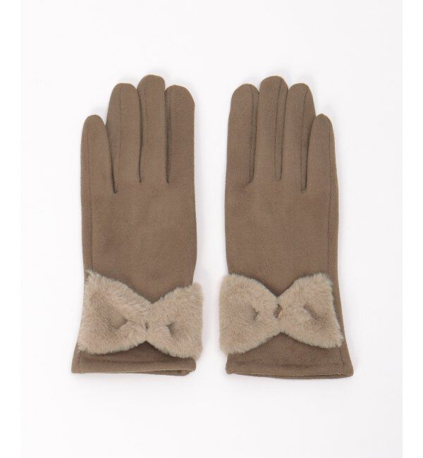 Lbc with Life「モコモコリボンツキグローブ」|手袋|