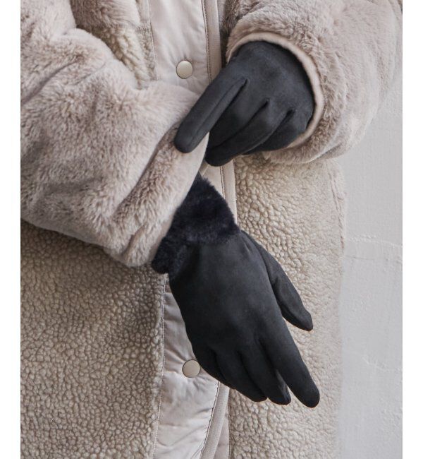 Lbc with Life「モコモコリボンツキグローブ」|手袋|