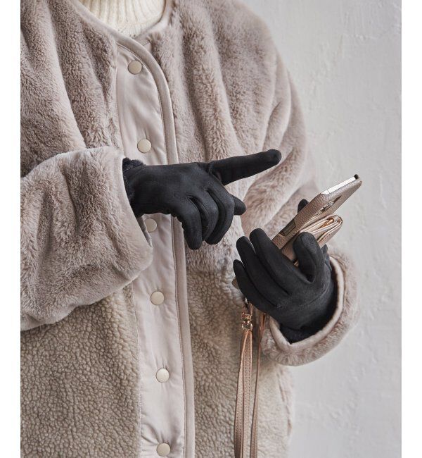 Lbc with Life「モコモコリボンツキグローブ」|手袋|