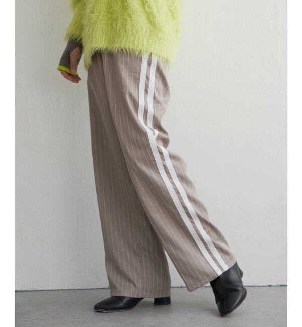 VENCE share style「【セットアップ対応】ピンストライプストレートパンツ」|デニム|
