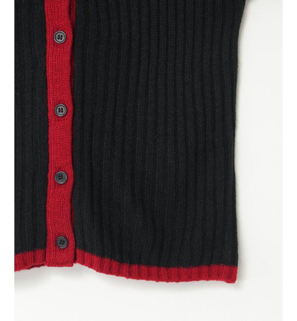 VENCE share style「バルキー7G配色ポロカーディガン」|カーディガン|