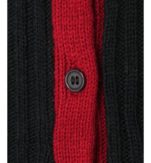 VENCE share style「バルキー7G配色ポロカーディガン」|カーディガン|