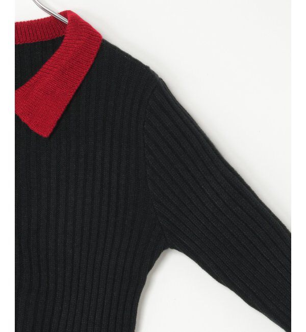 VENCE share style「バルキー7G配色ポロカーディガン」|カーディガン|