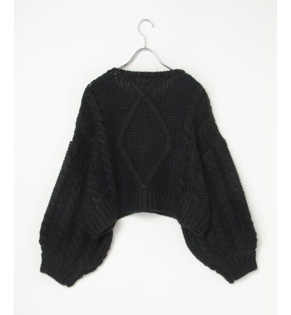 VENCE share style「ロービングケーブルショートプルオーバー」|ニット・セーター|