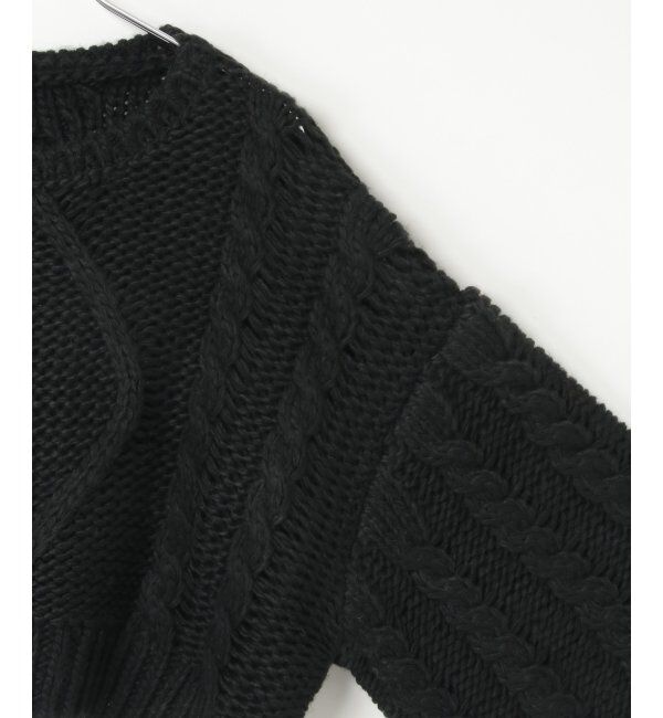 VENCE share style「ロービングケーブルショートプルオーバー」|ニット・セーター|