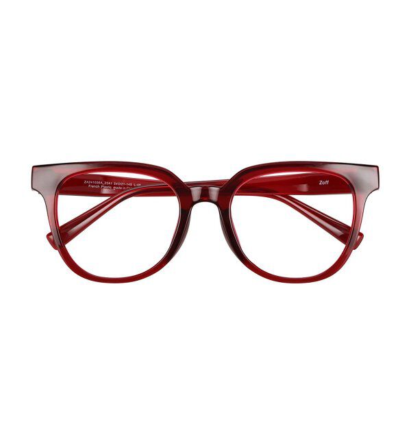  「ウェリントン型 メガネ│大きめ プラスチックフレーム│小顔効果 ビッグシェイプ｜ レンズ交換券付」|メガネ|