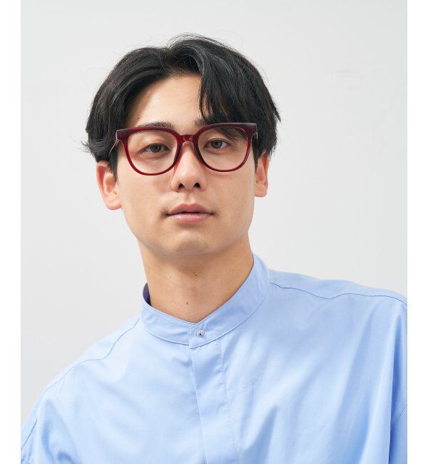  「ウェリントン型 メガネ│大きめ プラスチックフレーム│小顔効果 ビッグシェイプ｜ レンズ交換券付」|メガネ|