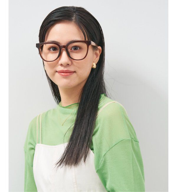  「ウェリントン型 メガネ│大きめ プラスチックフレーム│小顔効果 ビッグシェイプ｜ レンズ交換券付」|メガネ|