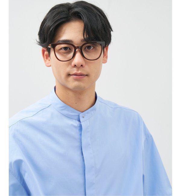  「ウェリントン型 メガネ│大きめ プラスチックフレーム│小顔効果 ビッグシェイプ｜ レンズ交換券付」|メガネ|