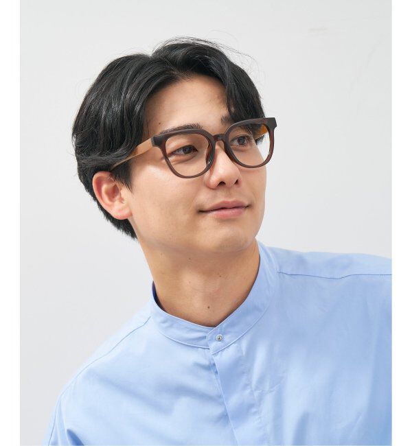  「ウェリントン型 メガネ│大きめ プラスチックフレーム│小顔効果 ビッグシェイプ｜ レンズ交換券付」|メガネ|