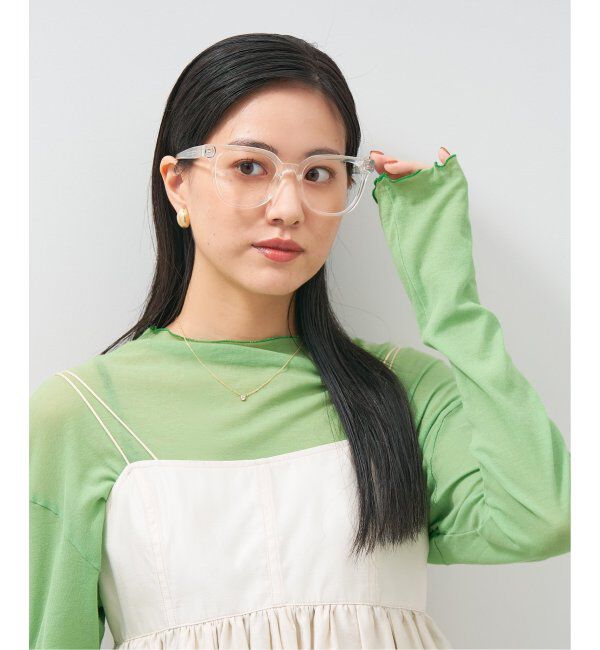  「ウェリントン型 メガネ│大きめ プラスチックフレーム│小顔効果 ビッグシェイプ｜ レンズ交換券付」|メガネ|