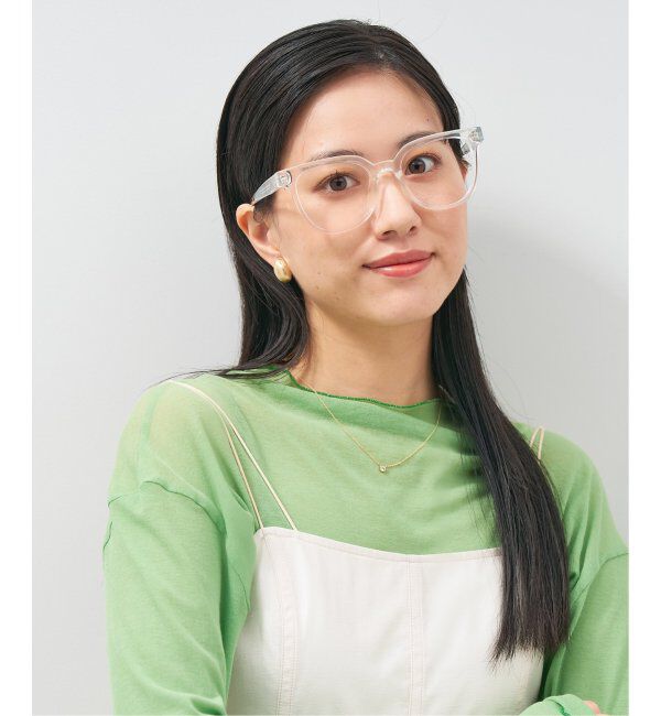  「ウェリントン型 メガネ│大きめ プラスチックフレーム│小顔効果 ビッグシェイプ｜ レンズ交換券付」|メガネ|