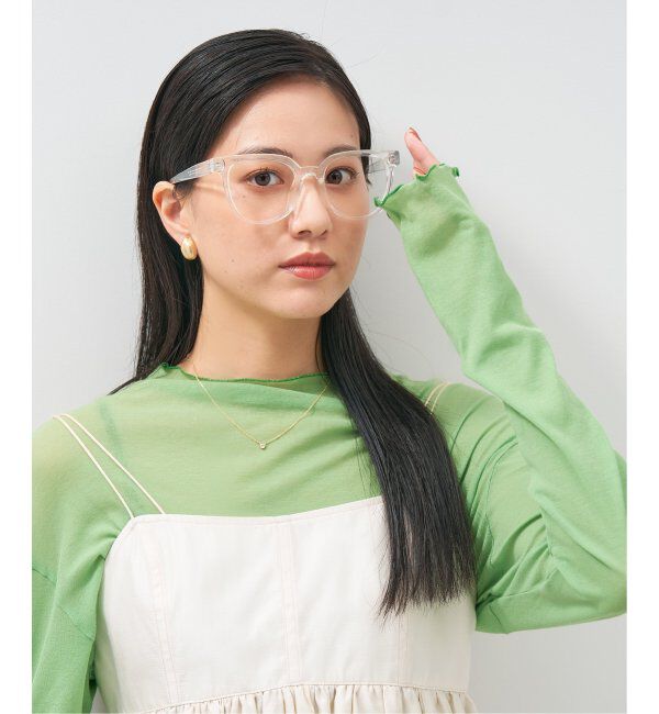  「ウェリントン型 メガネ│大きめ プラスチックフレーム│小顔効果 ビッグシェイプ｜ レンズ交換券付」|メガネ|