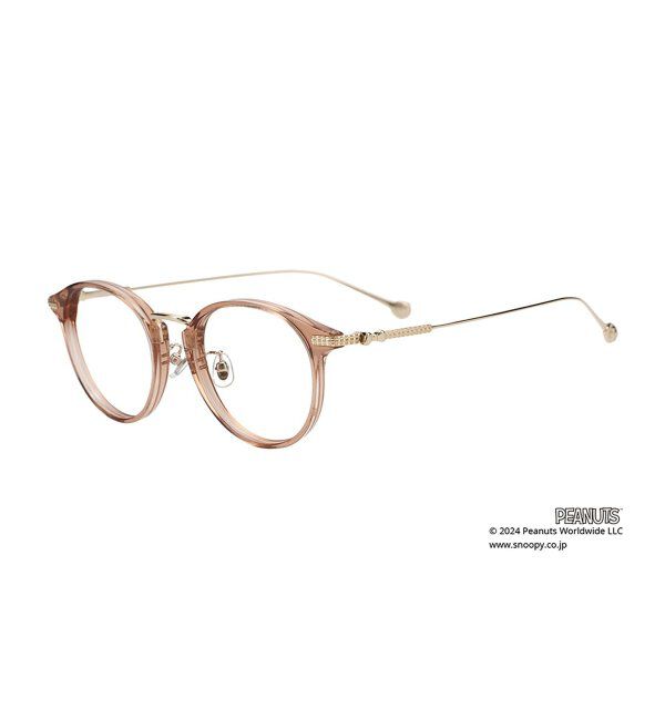  「ボストン型 メガネ チタン | Zoff PEANUTS COLLECTION 4 (ジョープレッピー モデル)   レンズ交換券付」|メガネ|