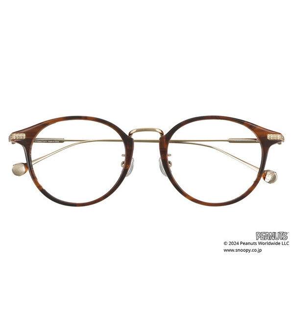  「ボストン型 メガネ チタン | Zoff PEANUTS COLLECTION 4 (ジョープレッピー モデル)   レンズ交換券付」|メガネ|