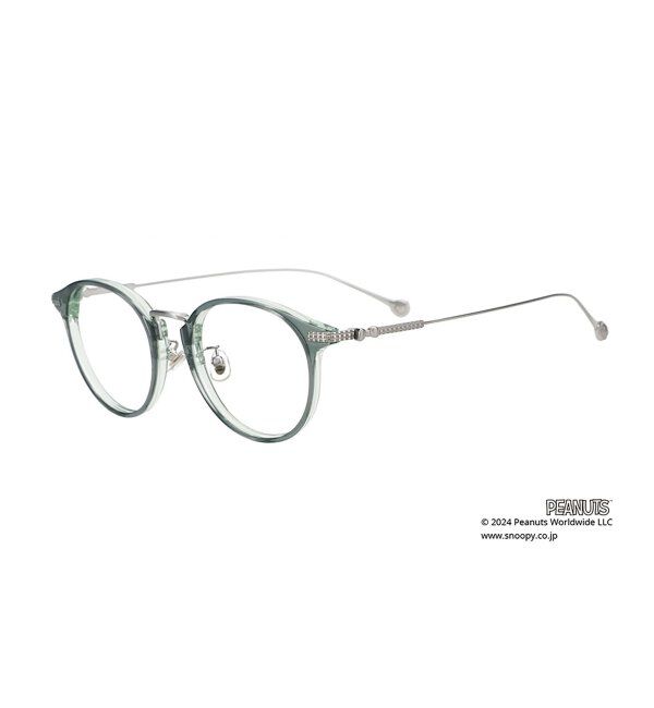  「ボストン型 メガネ チタン | Zoff PEANUTS COLLECTION 4 (ジョープレッピー モデル)   レンズ交換券付」|メガネ|