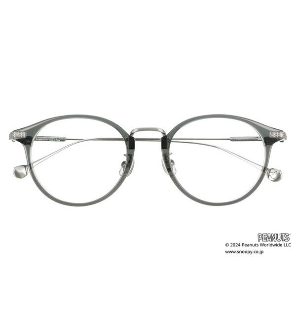  「ボストン型 メガネ チタン | Zoff PEANUTS COLLECTION 4 (ジョープレッピー モデル)   レンズ交換券付」|メガネ|