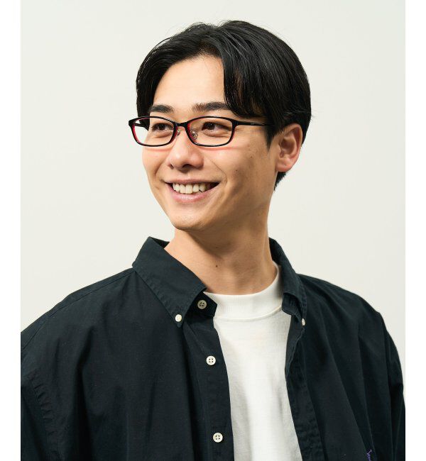  「スクエア型 メガネ | チタン 軽量 メタルフレーム 伊達メガネ ユニセックス ビジネス レンズ交換券付」|メガネ|