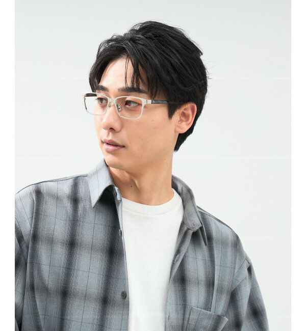  「ウェリントン型 メガネ | メタル｜伊達メガネ 度付きメガネ｜ユニセックス 黒｜CLASSIC  レンズ交換券付」|メガネ|