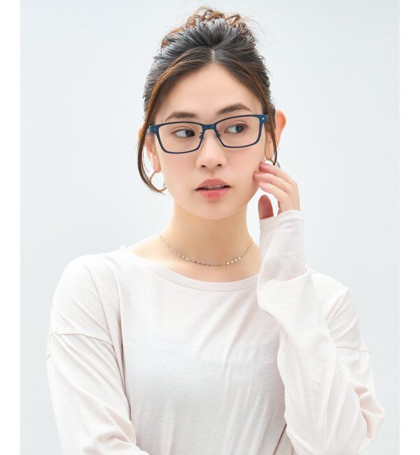  「ウェリントン型 メガネ | メタル｜伊達メガネ 度付きメガネ｜ユニセックス 黒｜CLASSIC  レンズ交換券付」|メガネ|