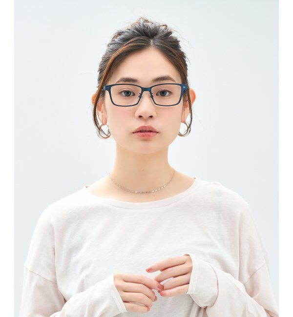  「ウェリントン型 メガネ | メタル｜伊達メガネ 度付きメガネ｜ユニセックス 黒｜CLASSIC  レンズ交換券付」|メガネ|