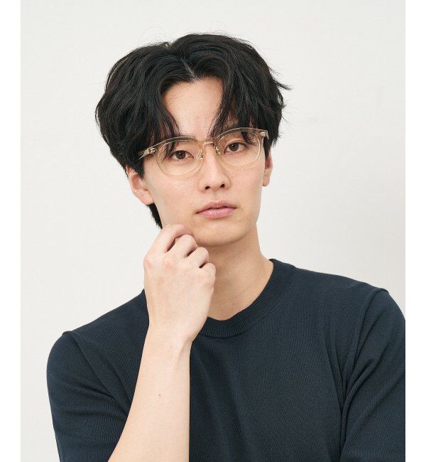  「ウェリントン型 メガネ｜クリアカラー｜伊達メガネ 度付きメガネ｜ユニセックス  レンズ交換券付」|メガネ|