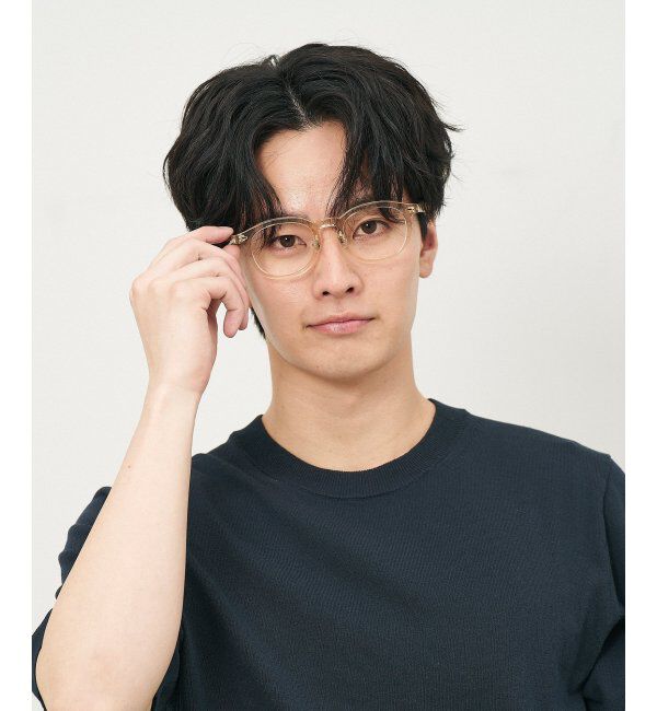  「ウェリントン型 メガネ｜クリアカラー｜伊達メガネ 度付きメガネ｜ユニセックス  レンズ交換券付」|メガネ|