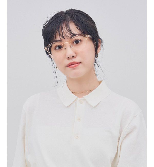  「ウェリントン型 メガネ｜クリアカラー｜伊達メガネ 度付きメガネ｜ユニセックス  レンズ交換券付」|メガネ|