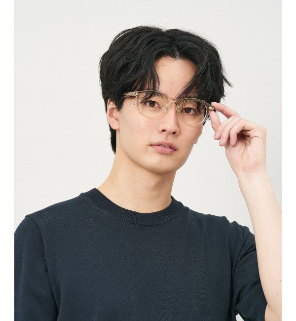  「ウェリントン型 メガネ｜クリアカラー｜伊達メガネ 度付きメガネ｜ユニセックス  レンズ交換券付」|メガネ|