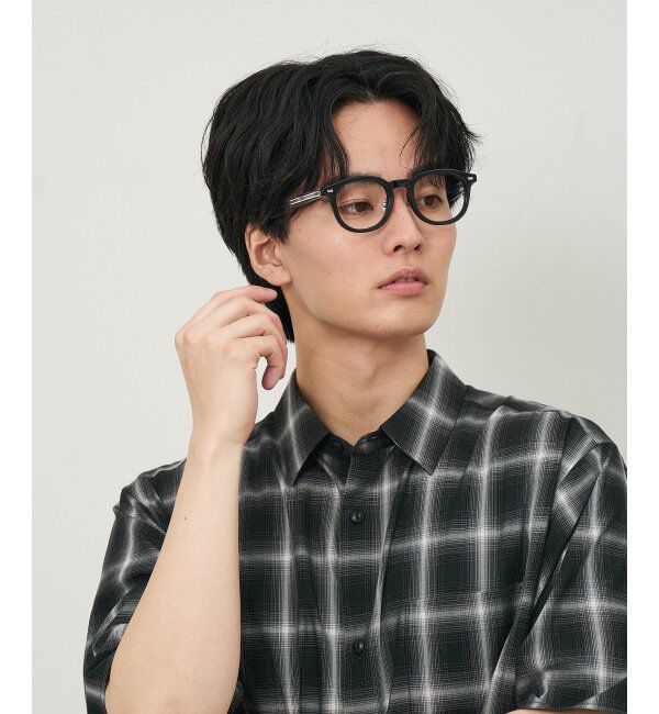  「ウェリントン型 メガネ｜クリアカラー｜伊達メガネ 度付きメガネ｜ユニセックス  レンズ交換券付」|メガネ|