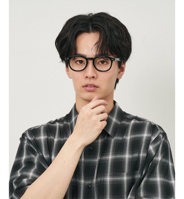  「ウェリントン型 メガネ｜クリアカラー｜伊達メガネ 度付きメガネ｜ユニセックス  レンズ交換券付」|メガネ|