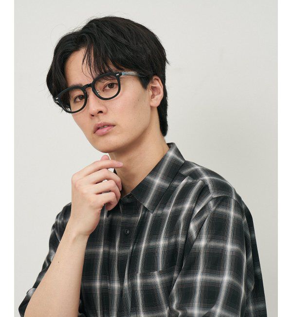  「ウェリントン型 メガネ｜クリアカラー｜伊達メガネ 度付きメガネ｜ユニセックス  レンズ交換券付」|メガネ|