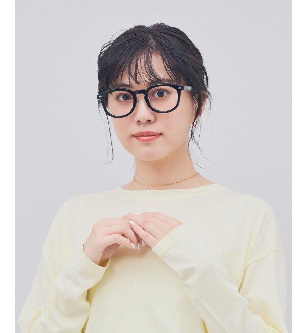  「ウェリントン型 メガネ｜クリアカラー｜伊達メガネ 度付きメガネ｜ユニセックス  レンズ交換券付」|メガネ|