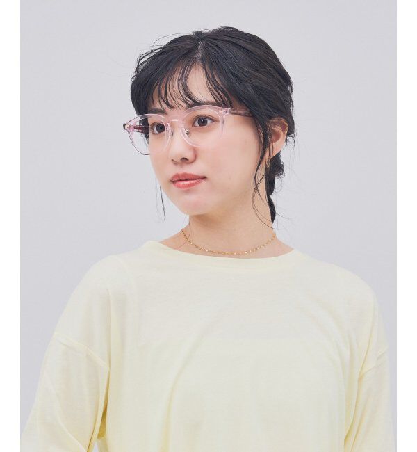  「ウェリントン型 メガネ｜クリアカラー｜伊達メガネ 度付きメガネ｜ユニセックス  レンズ交換券付」|メガネ|