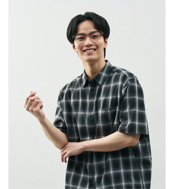  「Zoff｜STUDIO SEVEN｜ウェリントン型 メガネ 太縁フレーム 黒縁｜伊達メガネ 度付きメガネ レンズ交換券付」|メガネ|