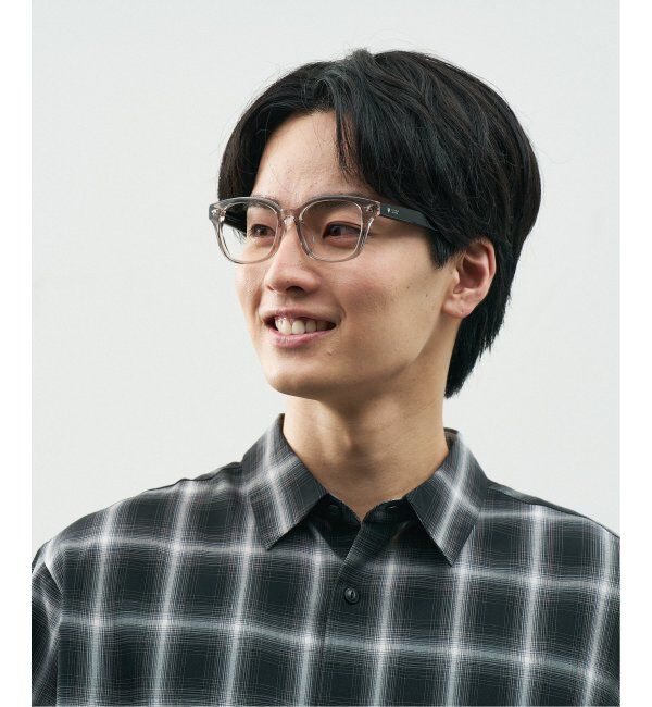  「Zoff｜STUDIO SEVEN｜ウェリントン型 メガネ 太縁フレーム 黒縁｜伊達メガネ 度付きメガネ レンズ交換券付」|メガネ|