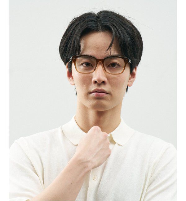  「Zoff｜STUDIO SEVEN｜ウェリントン型 メガネ 太縁フレーム 黒縁｜伊達メガネ 度付きメガネ レンズ交換券付」|メガネ|