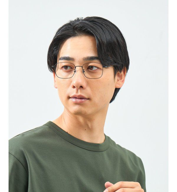  「ウェリントン型 メガネ 軽量｜メタルフレーム｜伊達メガネ 度付きメガネ｜大人可愛い  レンズ交換券付」|メガネ|