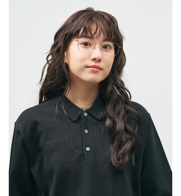  「ウェリントン型 メガネ 軽量｜メタルフレーム｜伊達メガネ 度付きメガネ｜大人可愛い  レンズ交換券付」|メガネ|