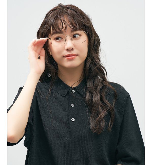  「ウェリントン型 メガネ 軽量｜メタルフレーム｜伊達メガネ 度付きメガネ｜大人可愛い  レンズ交換券付」|メガネ|