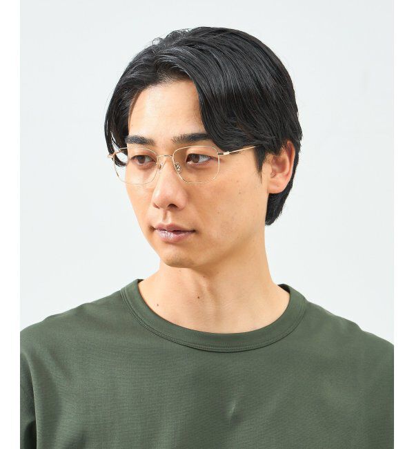  「ウェリントン型 メガネ 軽量｜メタルフレーム｜伊達メガネ 度付きメガネ｜大人可愛い  レンズ交換券付」|メガネ|