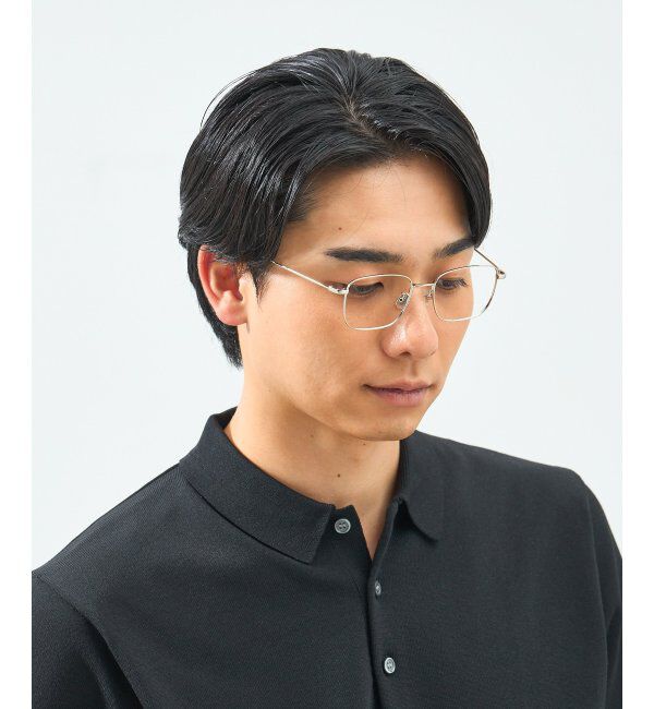  「ウェリントン型 メガネ 軽量｜メタルフレーム｜伊達メガネ 度付きメガネ｜大人可愛い  レンズ交換券付」|メガネ|