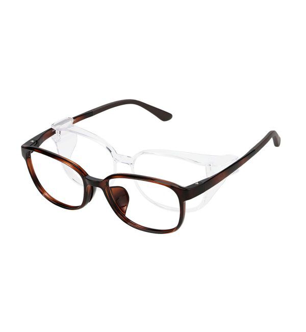  「花粉・飛沫対策 2way メガネ (フード着脱可能)  | 伊達メガネ UVカット ユニセックス レンズ交換券付」|メガネ|