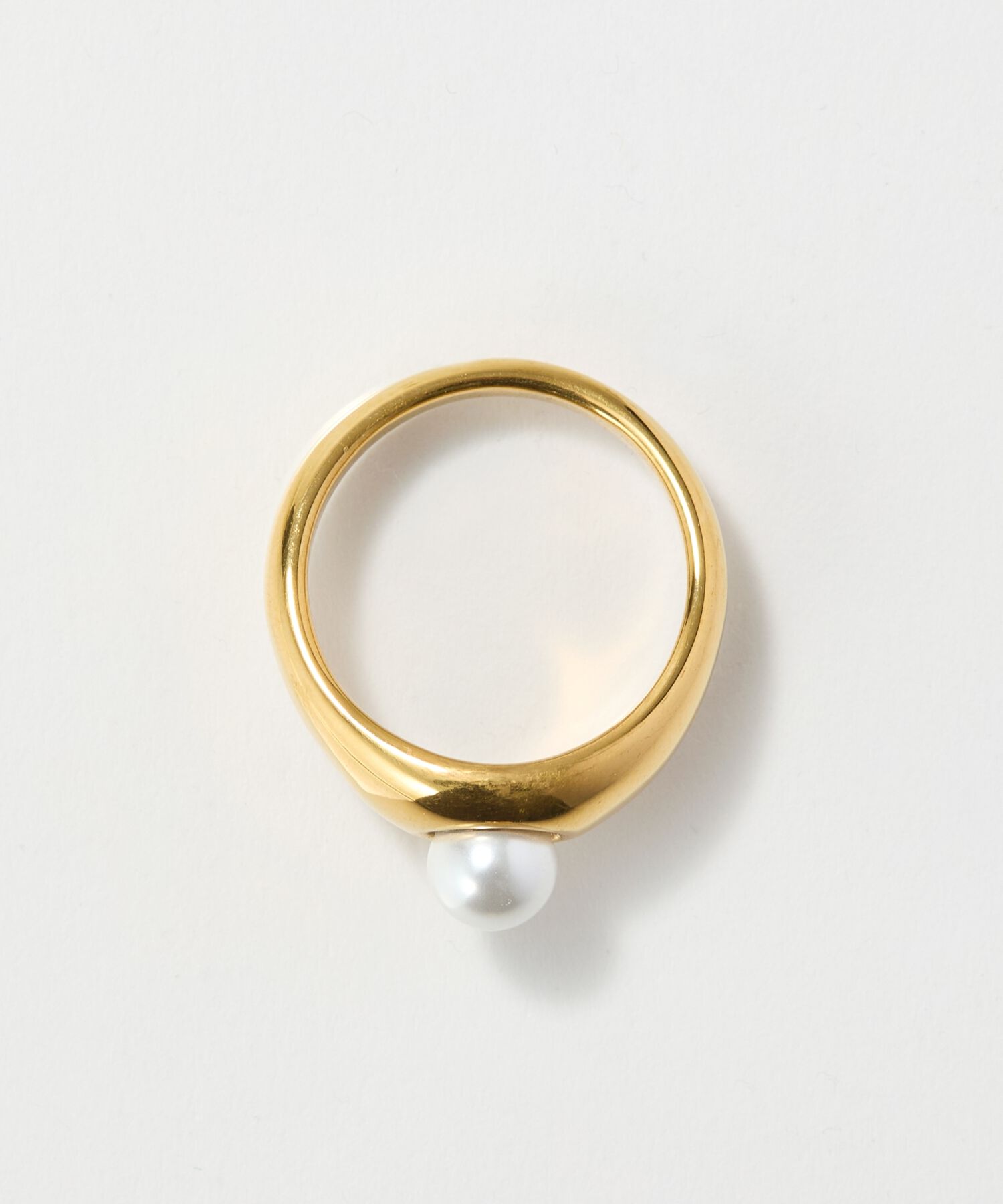 Phoebe「【金属アレルギー対応】アイコニックボリュームパールリング/ステンレス/大ぶり/存在感◎/主役級」|リング|