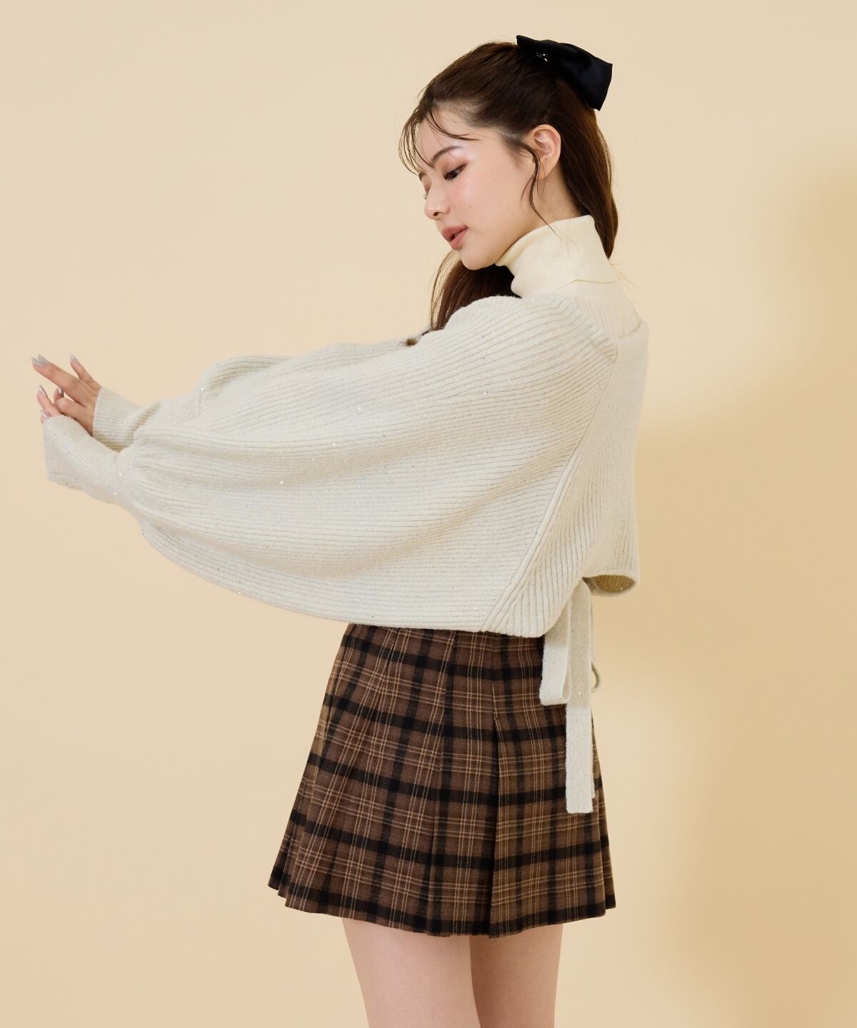 REDYAZEL「ラメニットボレロ」|カーディガン|