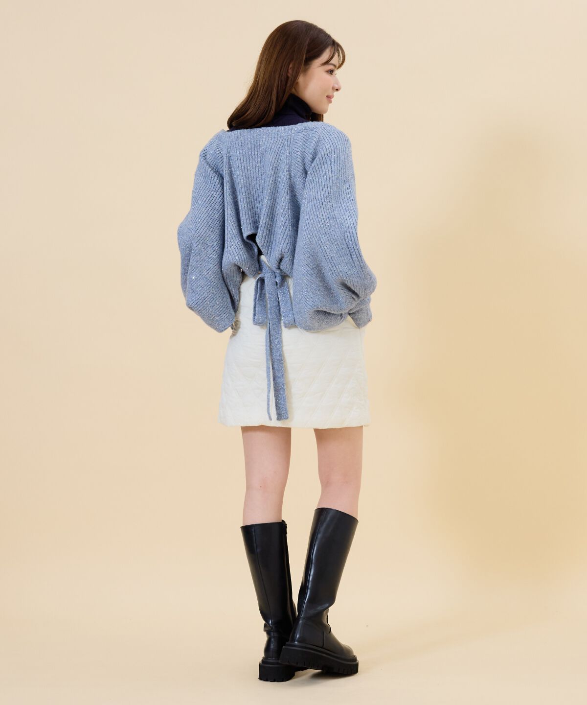 REDYAZEL「ラメニットボレロ」|カーディガン|