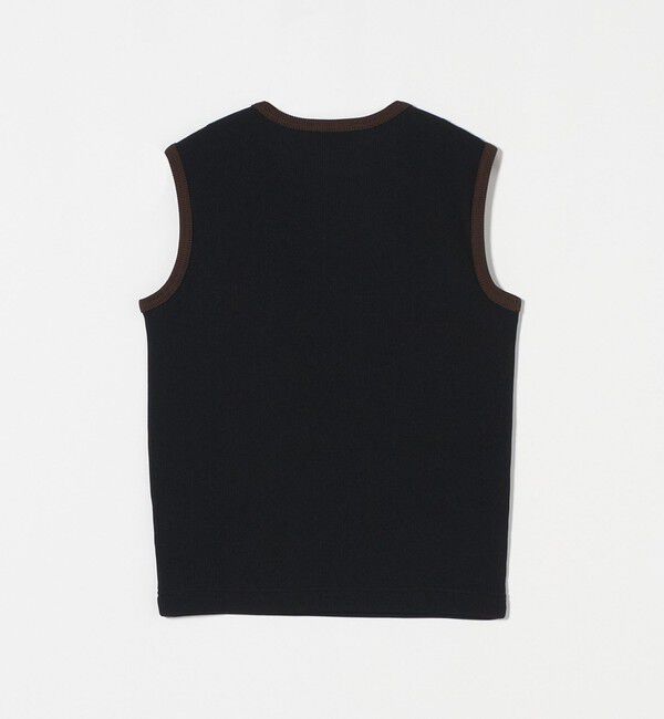 UNITED ARROWS「リブバイカラーパイピング ノースリーブカットソー」|Tシャツ・カットソー|