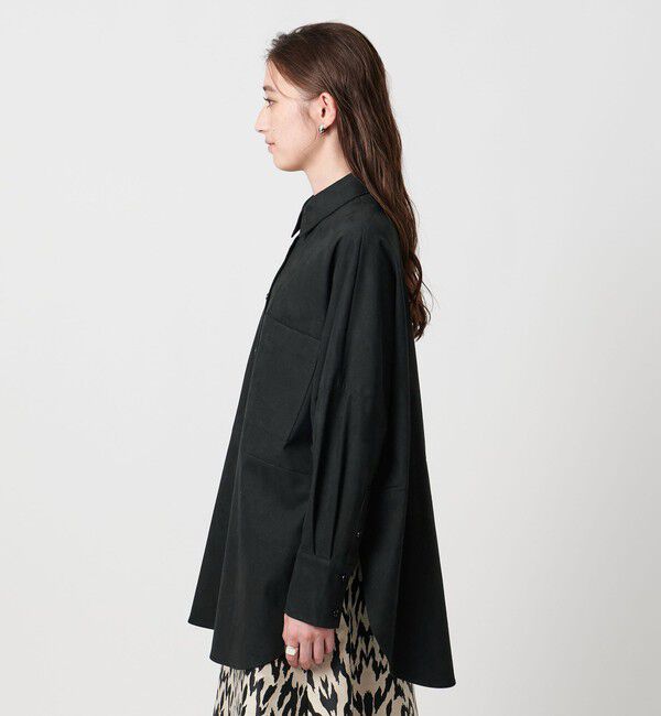 UNITED ARROWS「＜SACRA＞スエードライク ポケット シャツ」|シャツ・ブラウス|